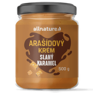 ALLNATURE Arašídový krém slaný karamel 500 g