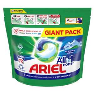 ARIEL Mountain Spring All-in-1 PODS® Kapsle na praní 72 praní