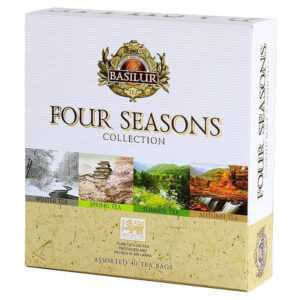 BASILUR Four Seasons Assorted směs černých a zelených čajů 40 sáčků