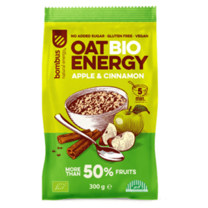 BOMBUS Oat energy apple & cinamon ovesná kaše 300 g BIO