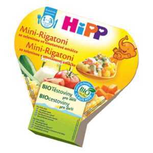 HiPP BIO Mini-Rigatoni se zeleninou ve smetanové omáčce 250 g