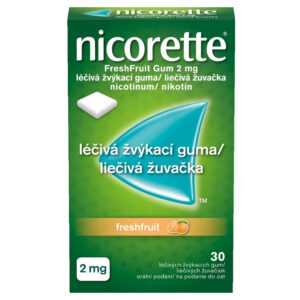 NICORETTE Freshfruit 2 mg Léčivá žvýkací guma 30 kusů