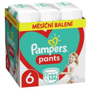 PAMPERS Pants vel.6 Plenkové kalhotky 15+kg 132 ks