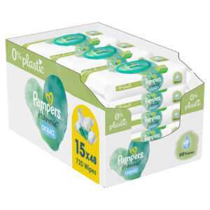 PAMPERS Harmonie aqua dětské čistící ubrousky 15 x 48 ks