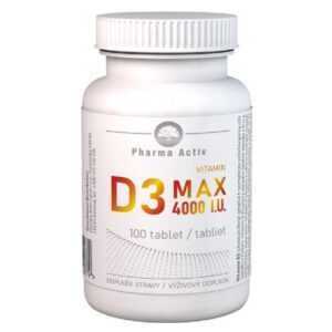 PHARMA ACTIV Vitamin D3 MAX 4000 I.U. 100 tablet