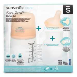 SUAVINEX Zero Zero anti-koliková láhev A - SADA 180 ml