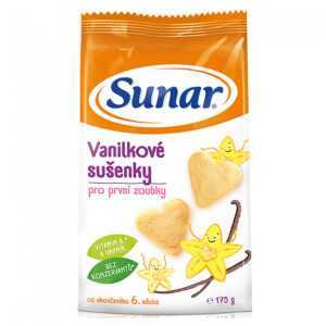 SUNAR Dětské sušenky vanilkové 175 g