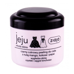 ZIAJA Jeju černý cukrový tělový peeling 200 ml