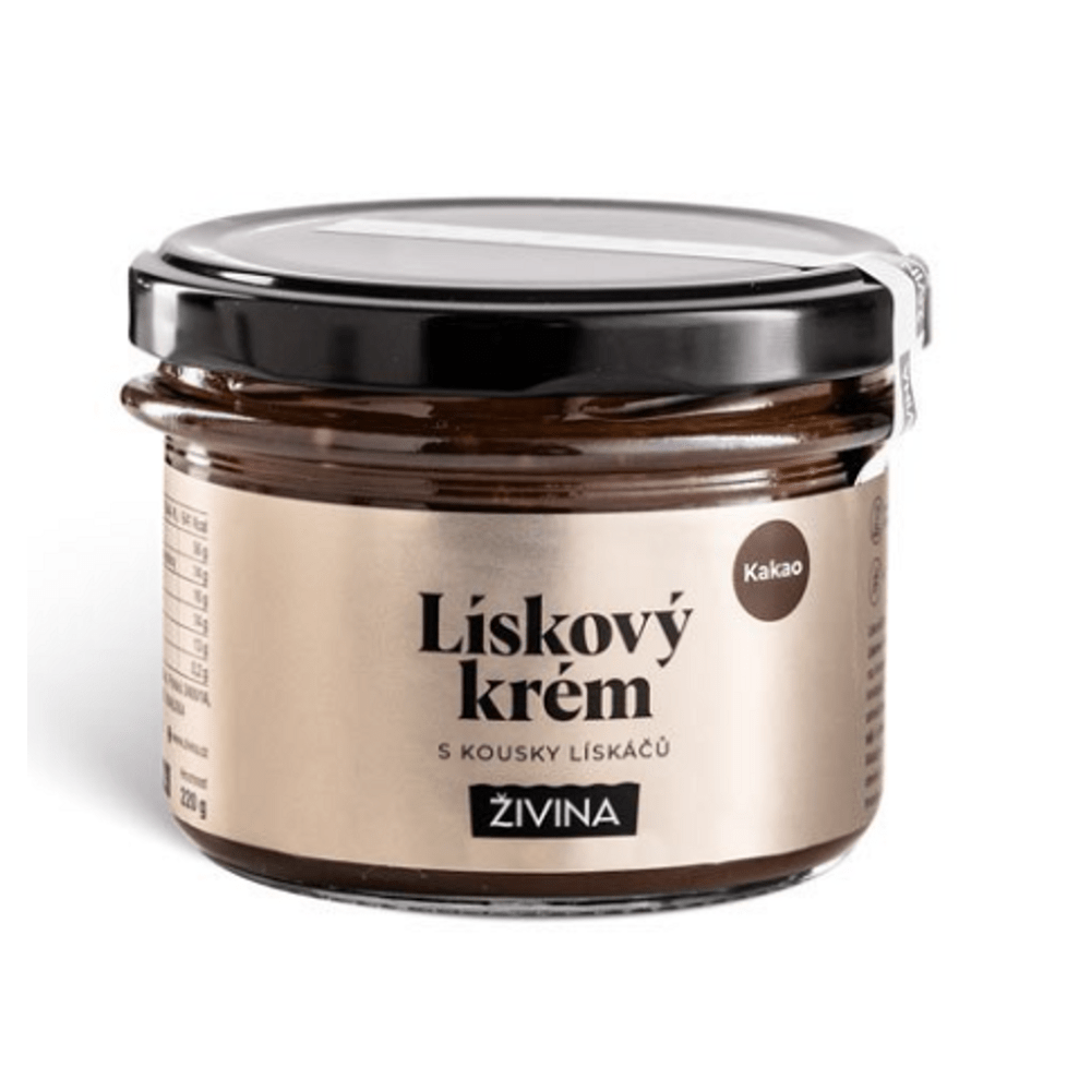 ŽIVINA Lískový krém kakao s kousky lískáčů 220 g