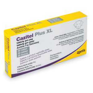 CAZITEL Plus XL tablety s příchutí vepřového masa pro psy 20 tablet