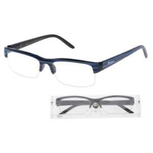 KEEN Čtecí brýle + 3.00 modro-černé s pouzdrem flex