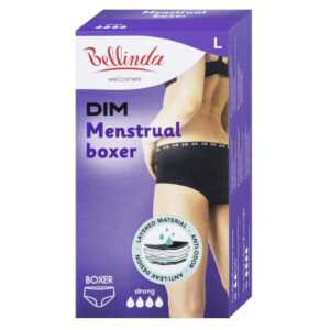 BELLINDA Menstruační kalhotky boxerky Strong vel. L Černá 1 ks