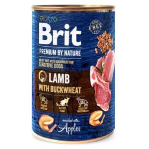 BRIT Premium by Nature Lamb & Buckwheat konzerva pro psy 1 ks