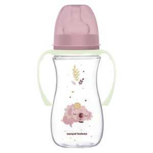 CANPOL BABIES Antikoliková lahev EasyStart sleepy koala růžová 300 ml