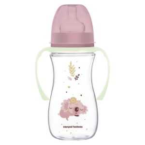 CANPOL BABIES Antikoliková lahev EasyStart sleepy koala růžová 300 ml