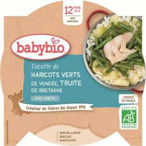 BABYBIO Menu fazolková pánvička se pstruhem 230 g