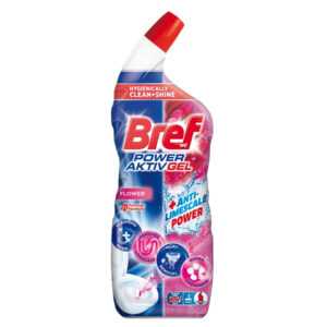 BREF Power Aktiv gel WC čistič Floral 700 ml