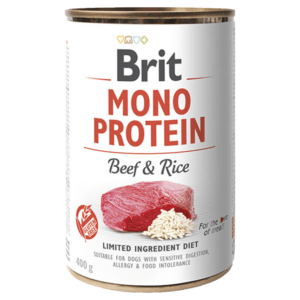 BRIT Mono Protein Beef & Rice konzerva pro psy 400 g