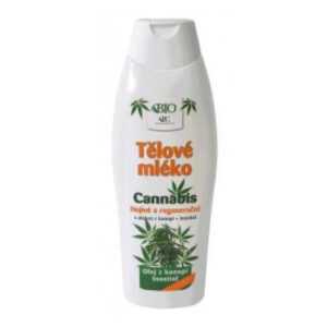 BIONE COSMETICS CANNABIS Tělové mléko 505 ml