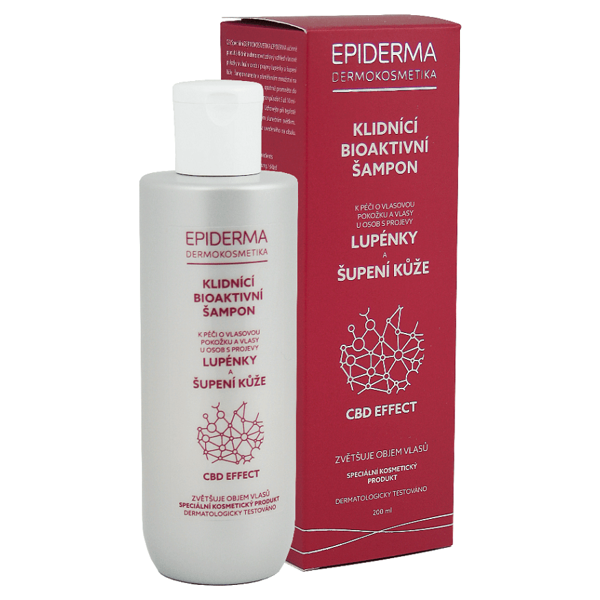 EPIDERMA Bioaktivní CBD šampon při lupénce 200 ml