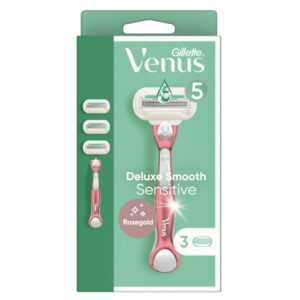 GILLETTE Venus Rose Gold Holící strojek pro ženy + Náhradní hlavice 3 ks