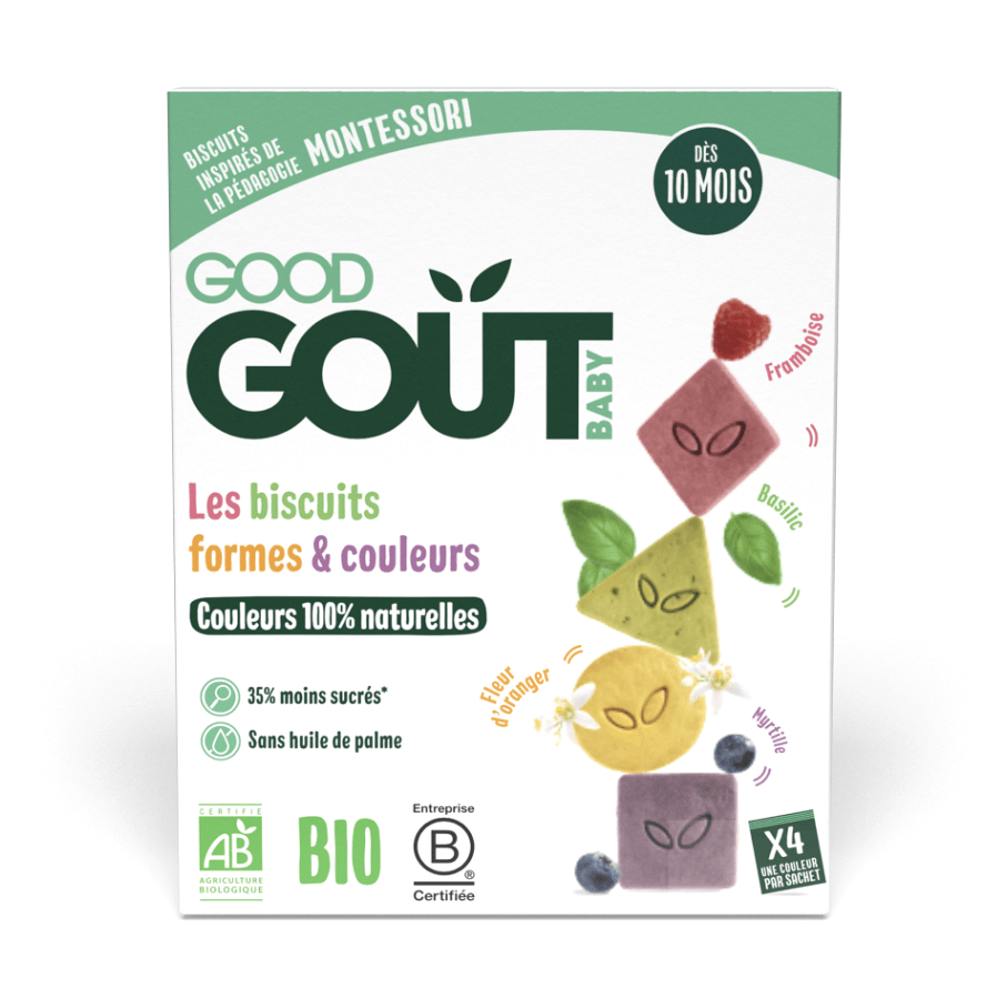 GOOD GOUT BIO Sušenky barvy & tvary 80 g