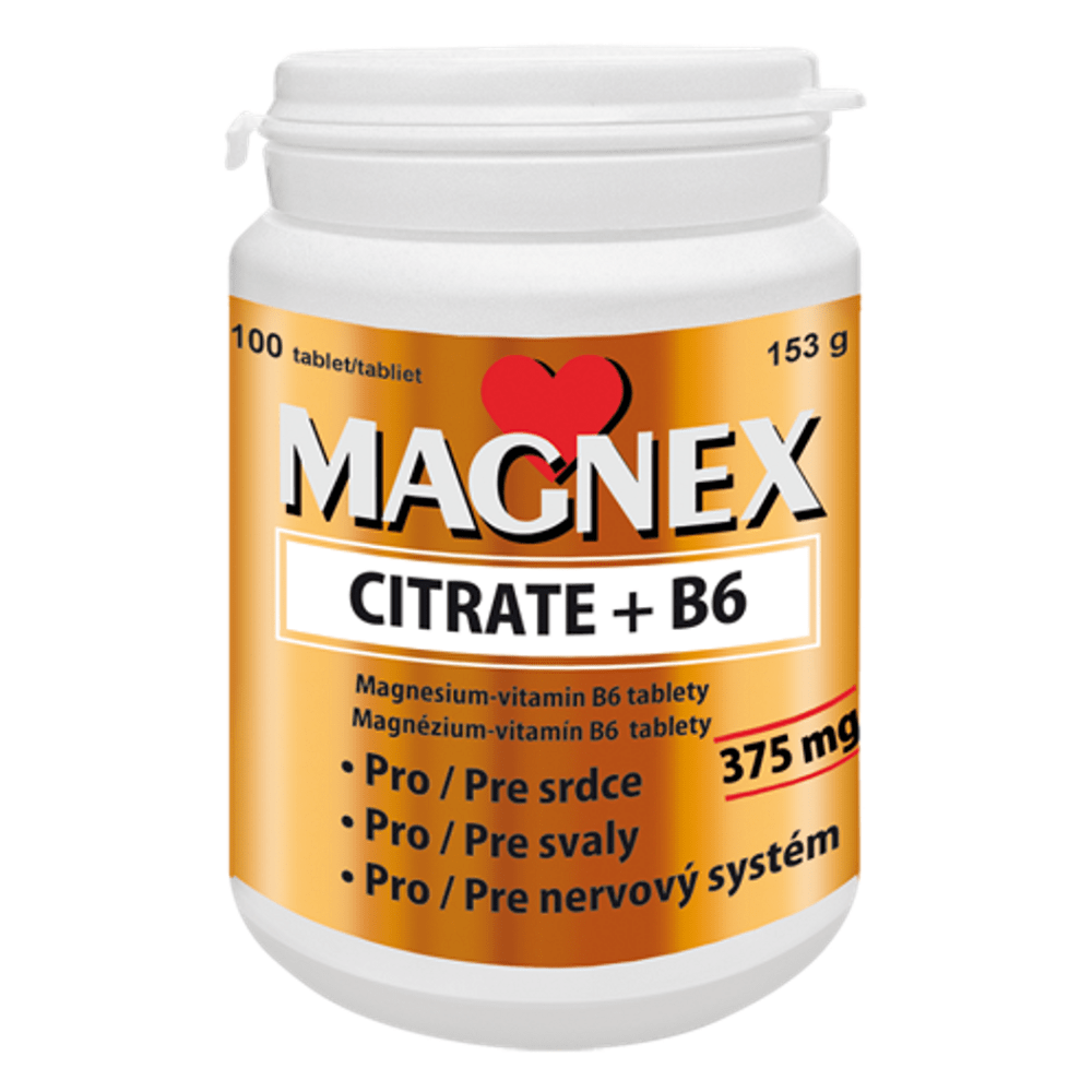 MAGNEX Citrate 375 mg + B6 100 tablet