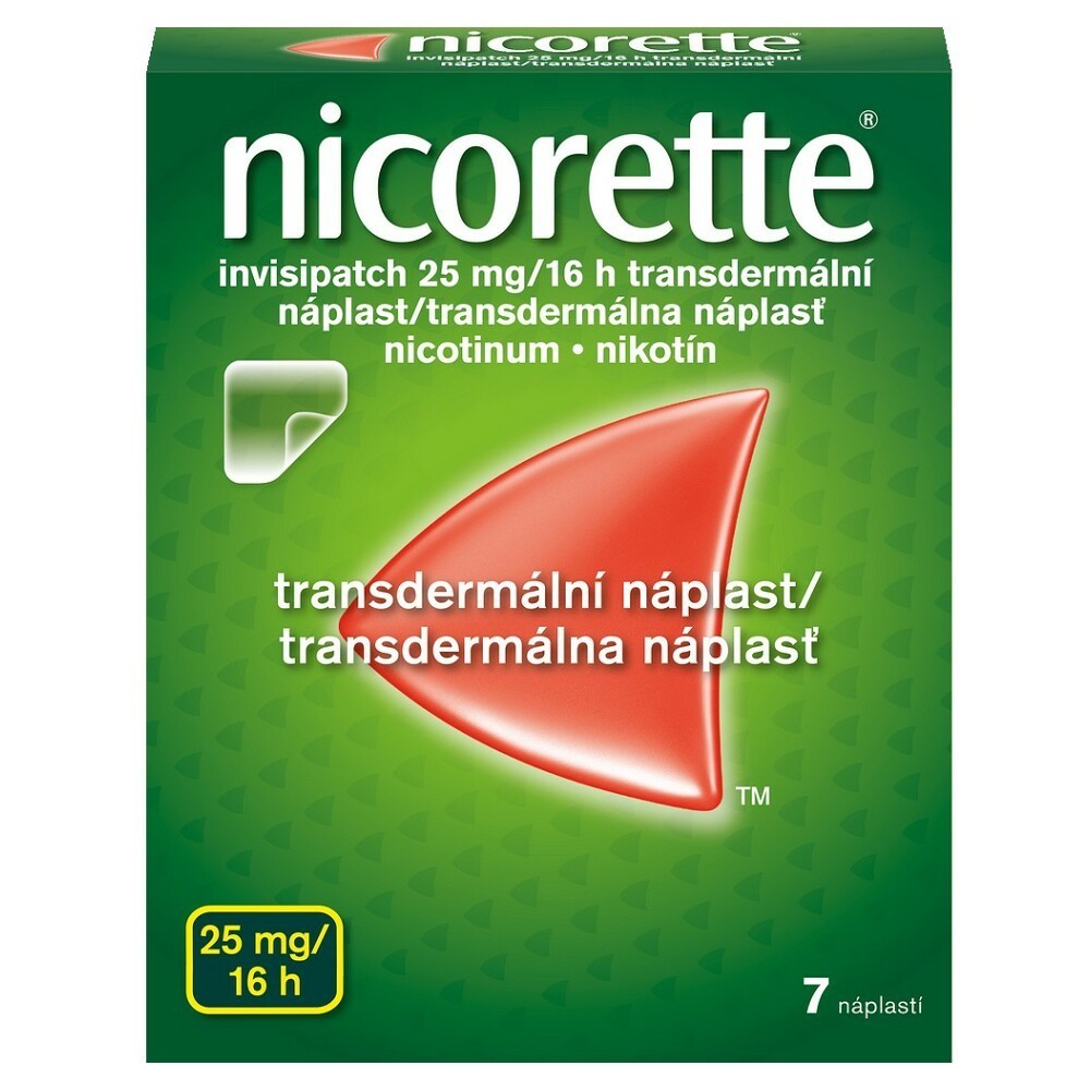 NICORETTE Invisipatch 25 mg/16 náplast 7 kusů