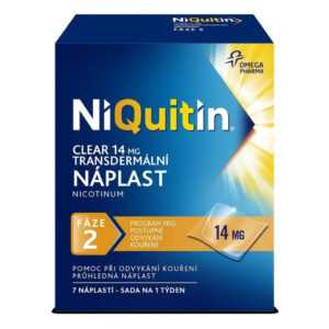 NIQUITIN Clear 14 mg 7 náplastí