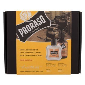 PRORASO Wood & Spice Šampon na vousy 200 ml + balzám na vousy 100 ml Dárkové balení