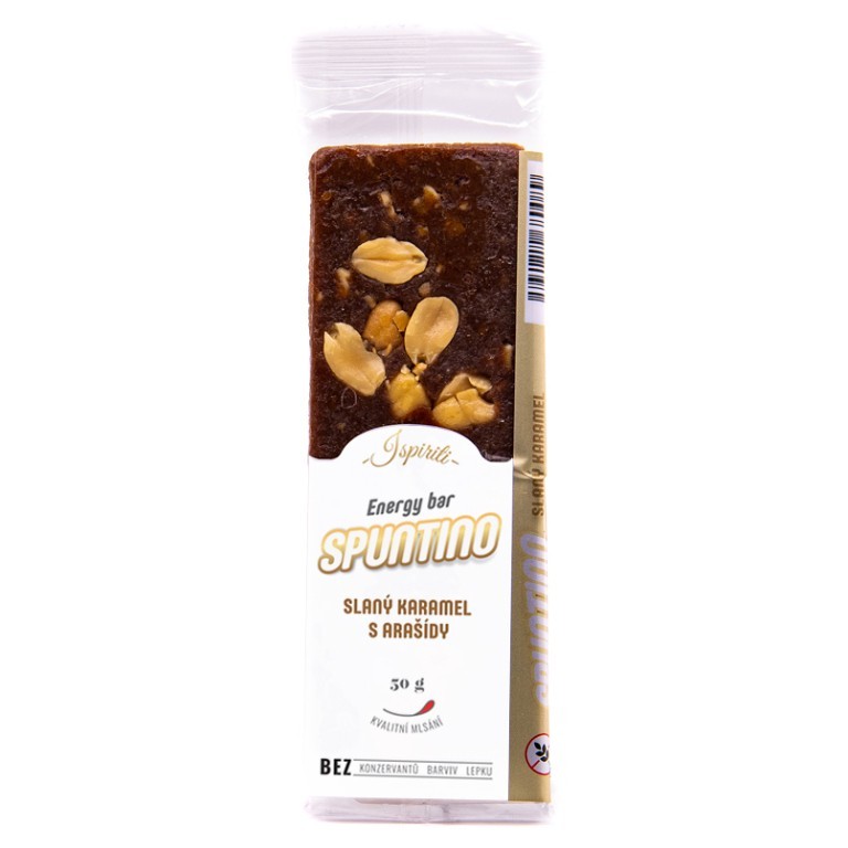 SPUNTINO Tyčinka slaný karamel s arašídy 50 g