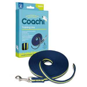 COACHI Training Line výcvikové vodítko modrá&zelená 5 m