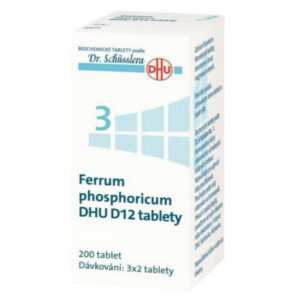 DR. SCHÜSSLERA Ferrum phosphoricum DHU D12 No.3 200 tablet