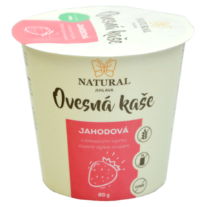 NATURAL JIHLAVA Ovesná kaše jahodová bez lepku natural 80 g