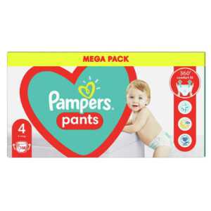 PAMPERS Pants vel.4 Plenkové kalhotky 9-15kg 108 ks