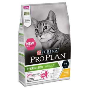 PURINA PRO PLAN Sterilised Chicken granule pro kočky 3 kg