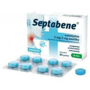 SEPTABENE Eukalyptus 3mg/1mg pastilky 24x3mg/1mg