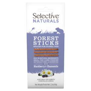SUPREME Selective naturals snack forest sticks pamlsky ostružiny a heřmánek 60 g