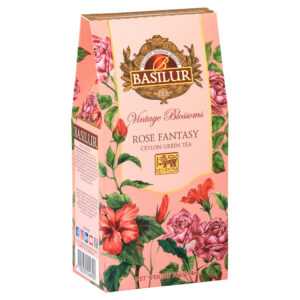 BASILUR Vintage blossoms rose fantasy zelený čaj sypaný 75 g