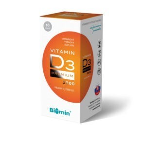 BIOMIN Vitamin D3 Premium+ 2000 I.U. 60 tobolek