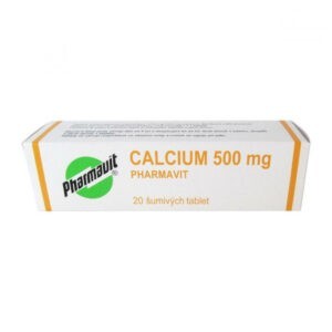 PHARMAVIT Calcium 500 mg 20 šumivých tablet