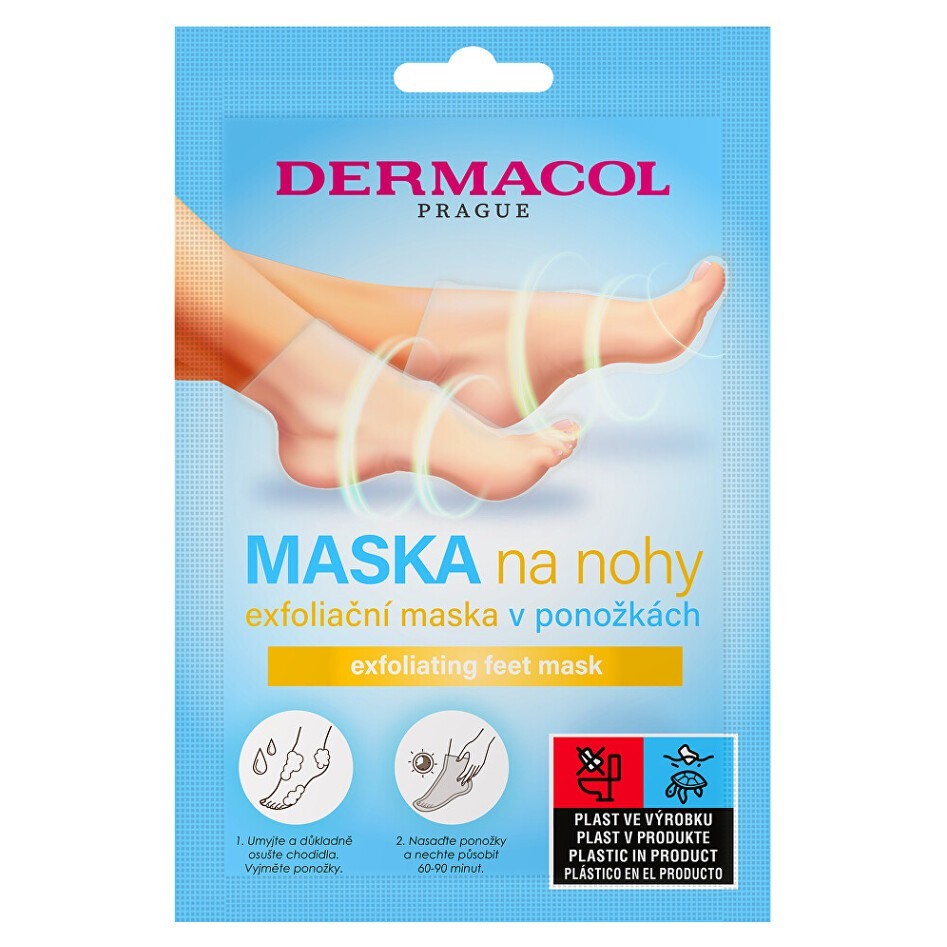 DERMACOL Exfoliační maska na nohy v ponožkách 1 kus