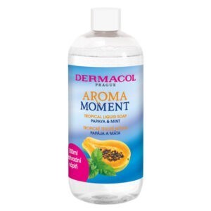 DERMACOL Papája a máta Aroma Moment Náhradní Náplň do tekutého mýdla na ruce 500 ml