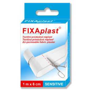 FIXAPLAST Sensitive textilní průdušná náplast 1 m x 6 cm