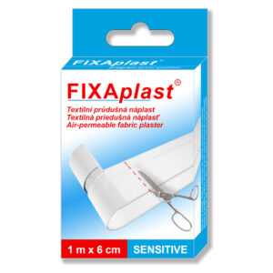 FIXAPLAST Sensitive textilní průdušná náplast 1 m x 6 cm