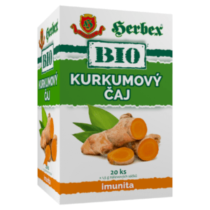 HERBEX Kurkumový čaj BIO 20 sáčků