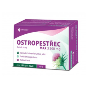 NOVENTIS Ostropestřec max 3500 mg 45+15 kapslí