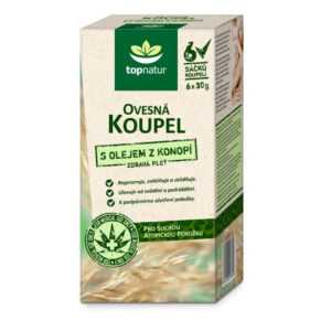 TOPNATUR Ovesná koupel s olejem z konopí 6x30 g