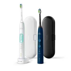 PHILIPS Sonicare ProtectiveClean 5100 HX6851/34 Sonický elektrický zubní kartáček 1 x modrý a 1x bílý