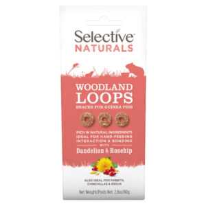 SUPREME Selective naturals snack woodland loops pamlsky pampelišky a šípky 80 g